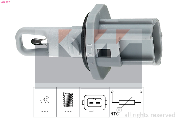 KW - 494 017 - Senzor, temperatura usisnog vazduha (Priprema smese)